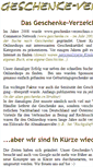 Mobile Screenshot of geschenke-verzeichnis.com